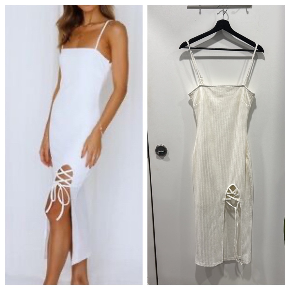 Lily Whyt Elegant White Dress